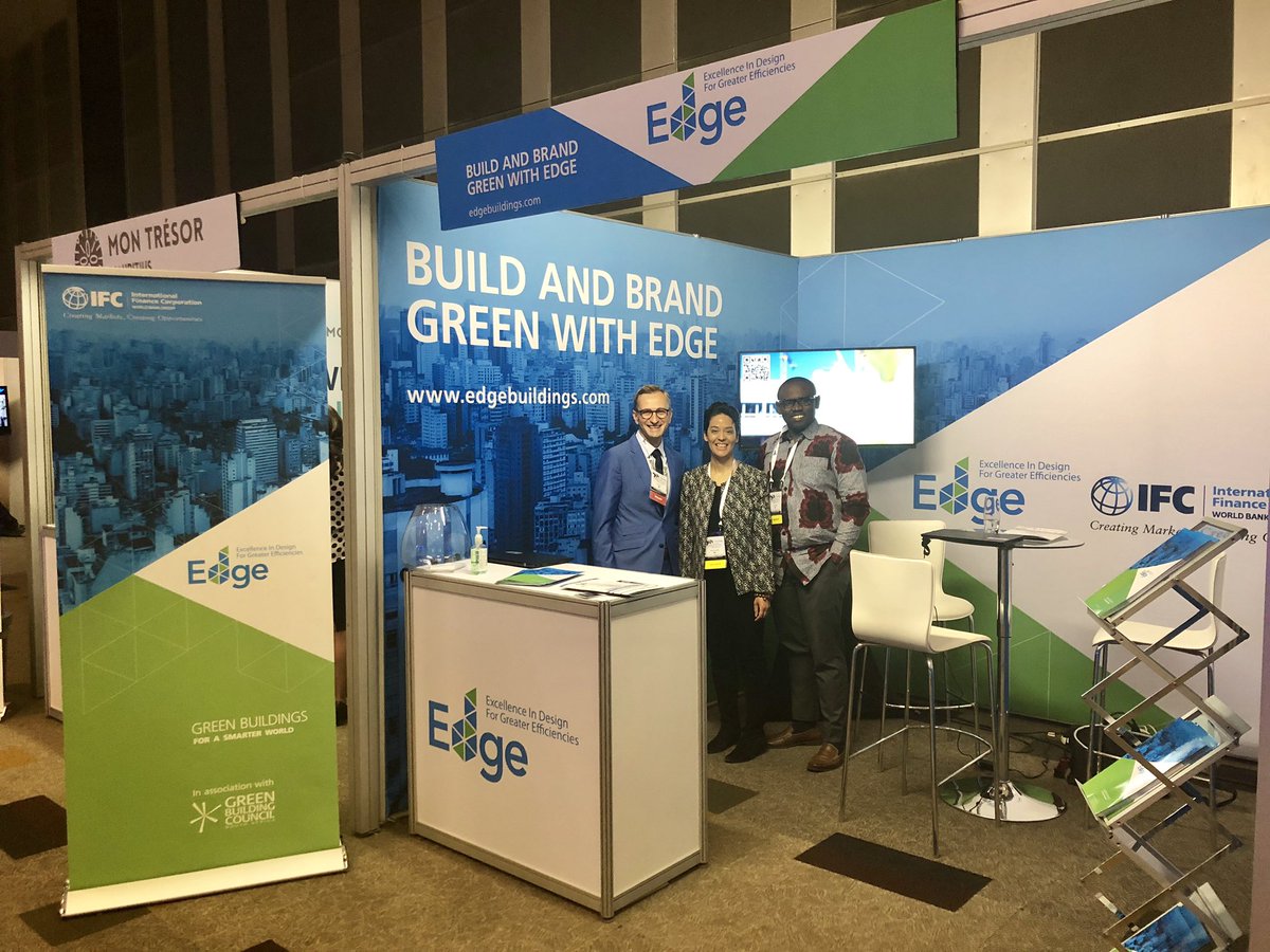 RusmirMusic's tweet photo. @edgebuildings team is ready to welcome clients at @APIsummit #API2019 , educating the #Africa #realestate market on benefits of green buildings https://t.co/AiekotcSFI