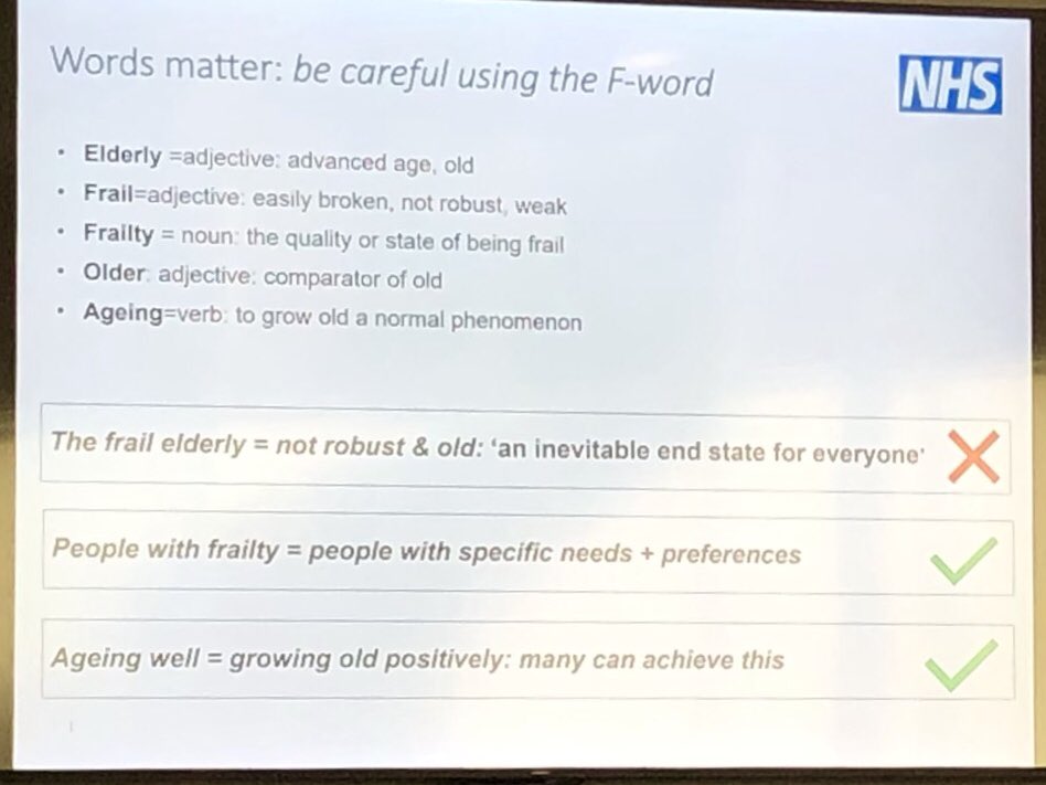 MichelleAthwal's tweet photo. At RCPE conference: Adherence- A bitter pill to swallow.
Excellent talk on Ageing well by @runnermandoc. Investment in MDT community services caring for older adults with frailty ๐๐ผ Also reinforces importance of language #ageingwell #adherence19 https://t.co/n8PZTP3A8t