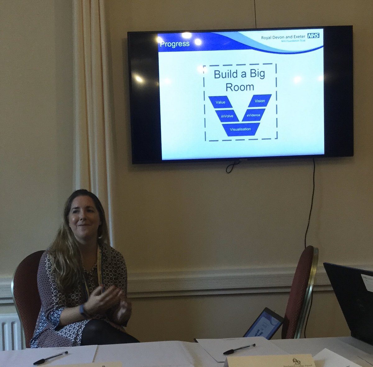 #Devon_19 Action learning sets - some really excellent presentations and one including sweets!