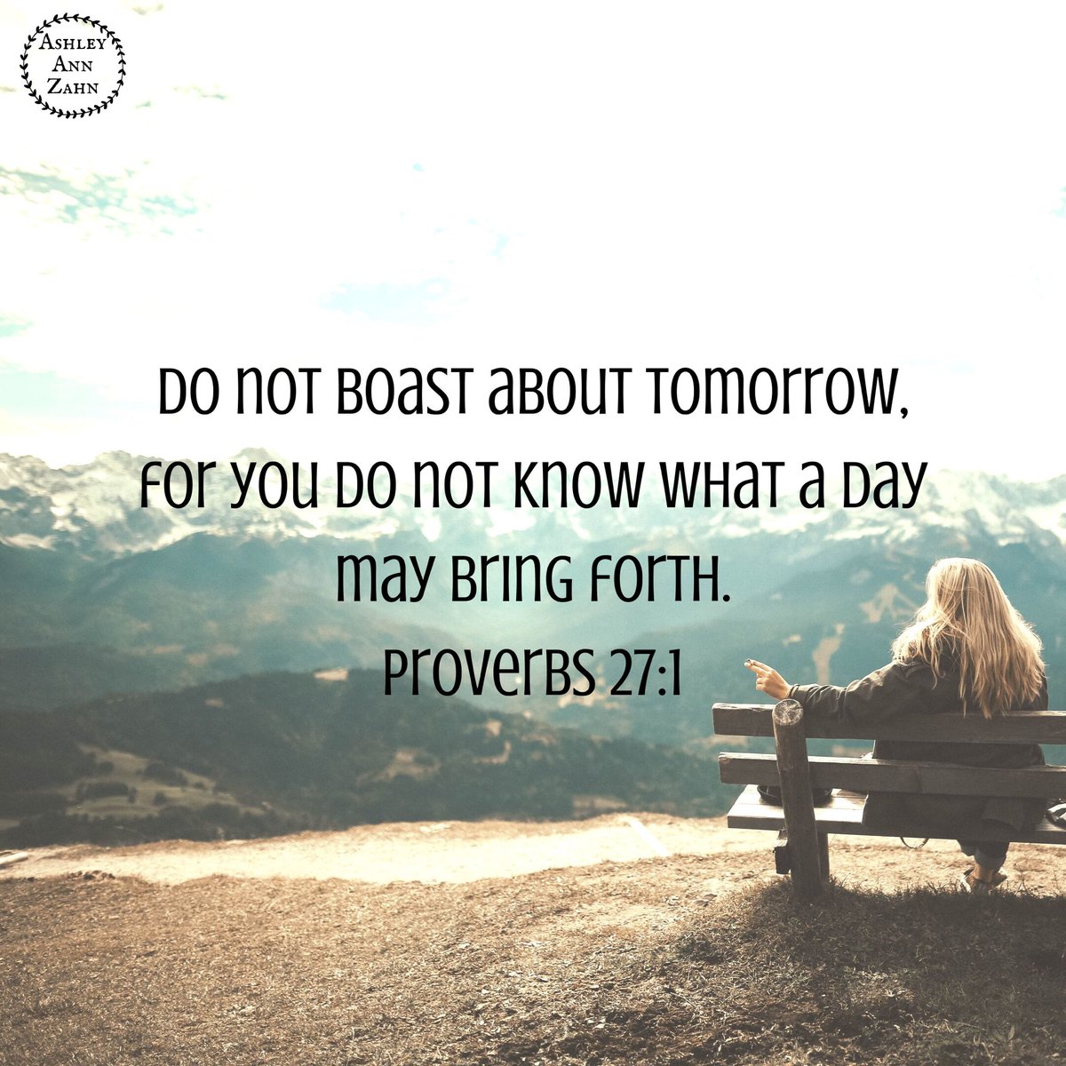 AshleyAnnZahn's tweet image. Do not #boast about #tomorrow, for you #donotknow #whataday may bring forth. #Proverbs 27:1
#proverbsforliving #proverbsforlife #proverbsforbusiness