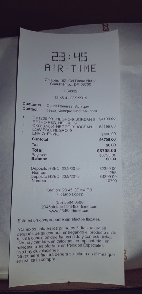 nike store facturacion