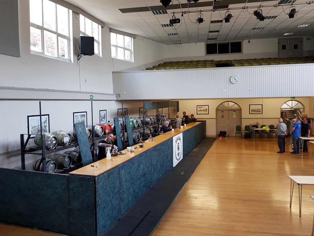 Some pictures from this morning setup of the Carmarthenshire beer and cider festival. Doors open from 5pm Thursday