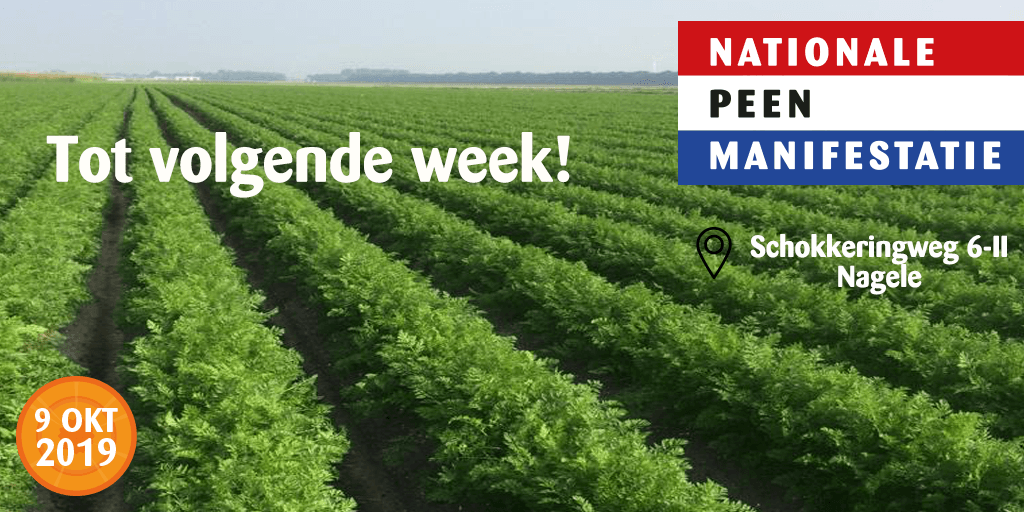 PeenNederland's tweet photo. Nog 1 week! Dan staan 20 bedrijven klaar om alle relaties, telers, leveranciers klaar om de innovaties in Peen te laten zien. 

 #peenevent #9oktober #nagele #noordoostpolder #flevoland #wortelvliegproef #peen #nationalepeenmanifestatie #peendag 🥕 https://t.co/8KSK2KYQgn