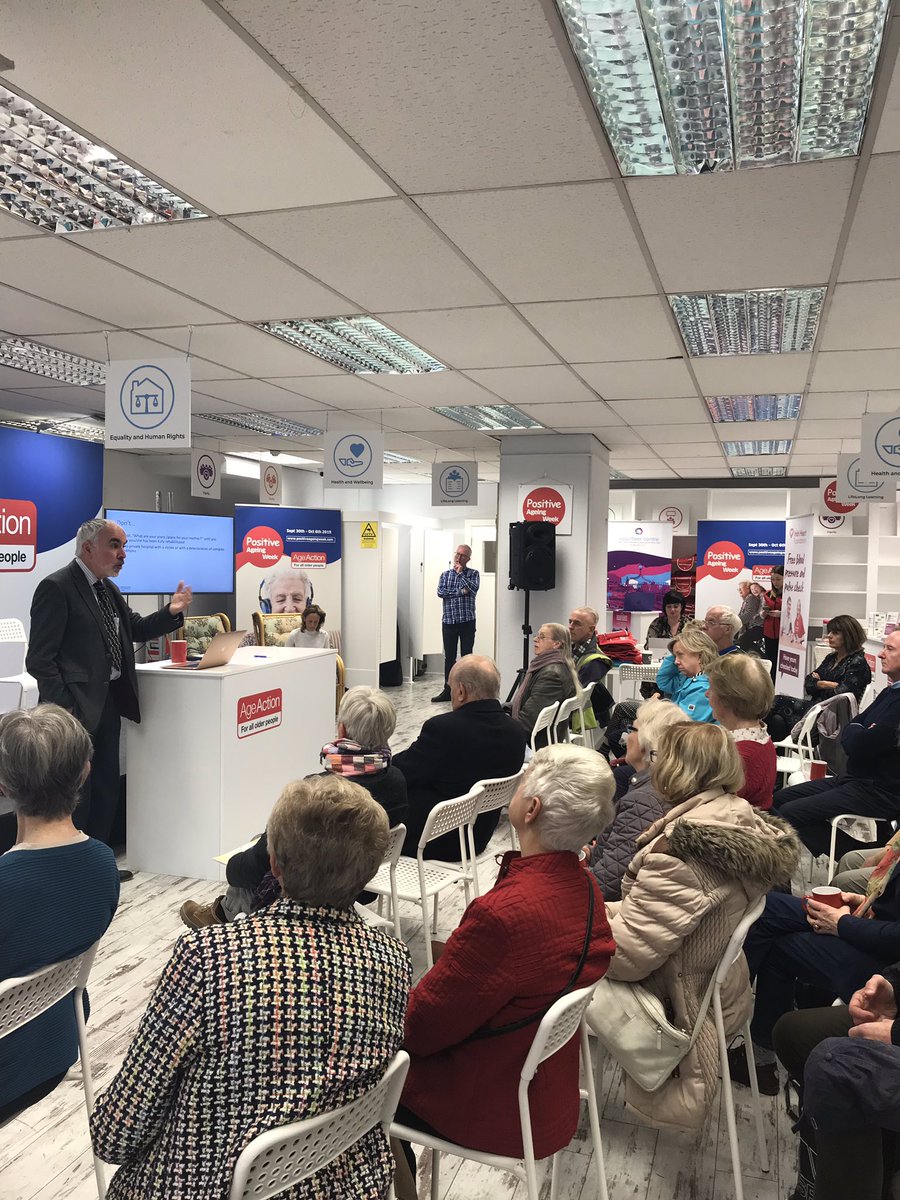 alzheimersocirl's tweet image. Keeping the crowd enthralled at @AgeAction on Camden Street now and giving good practical advice is @Age_Matters for #PositiveAgeingWeek