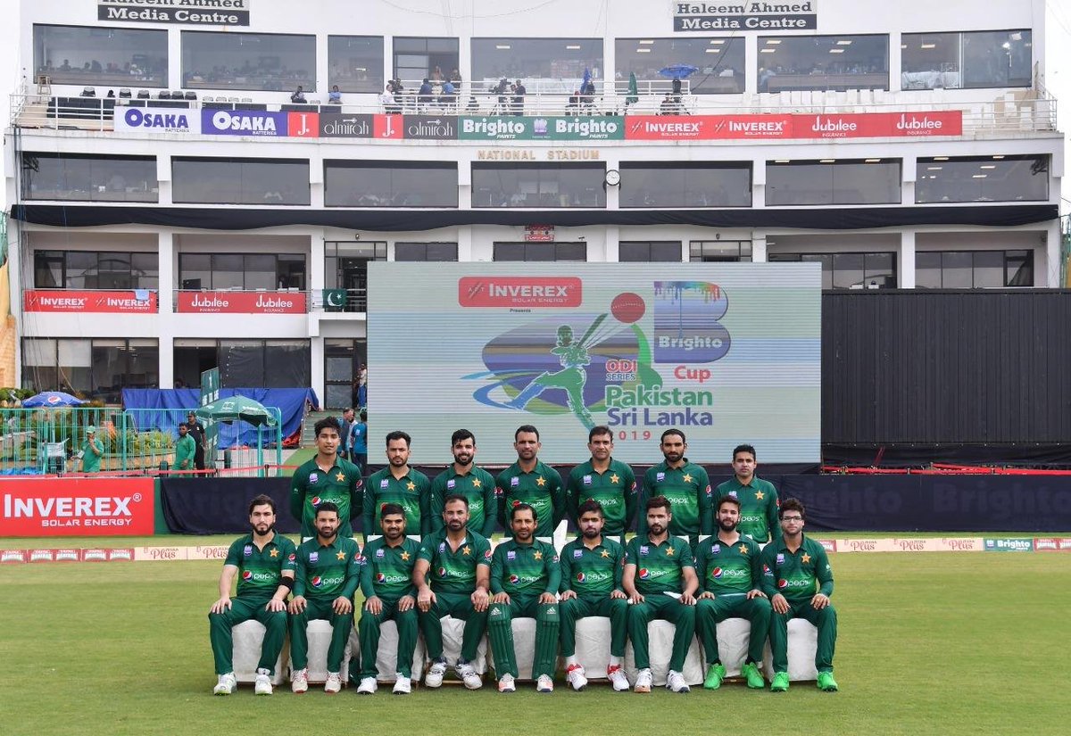 GameSportsMgmt's tweet photo. #Pakistan #ODI Squad!

📍 National Stadium Karachi 

#PAKvSL #GamePakistan #GAME https://t.co/Gird8WgvQE