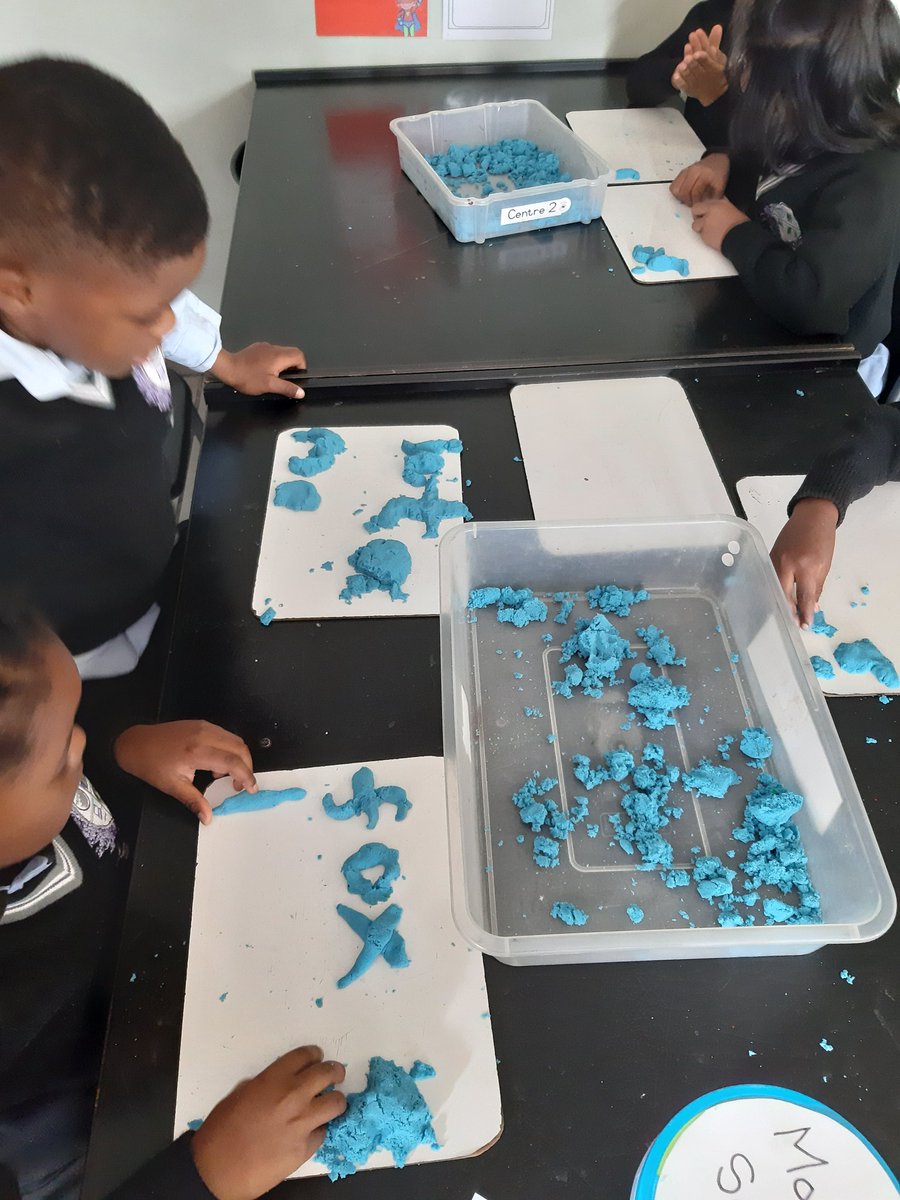 Word building with different textures today. <a href="/JacaCollege/">Jacaranda College & Pre-Primary</a>