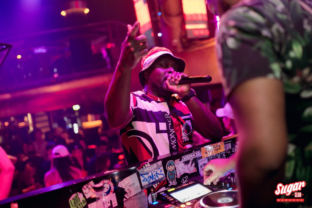 You know the vibe with our very own Poet a.k.a G-Spark on the mic! #SugarClubBangkok