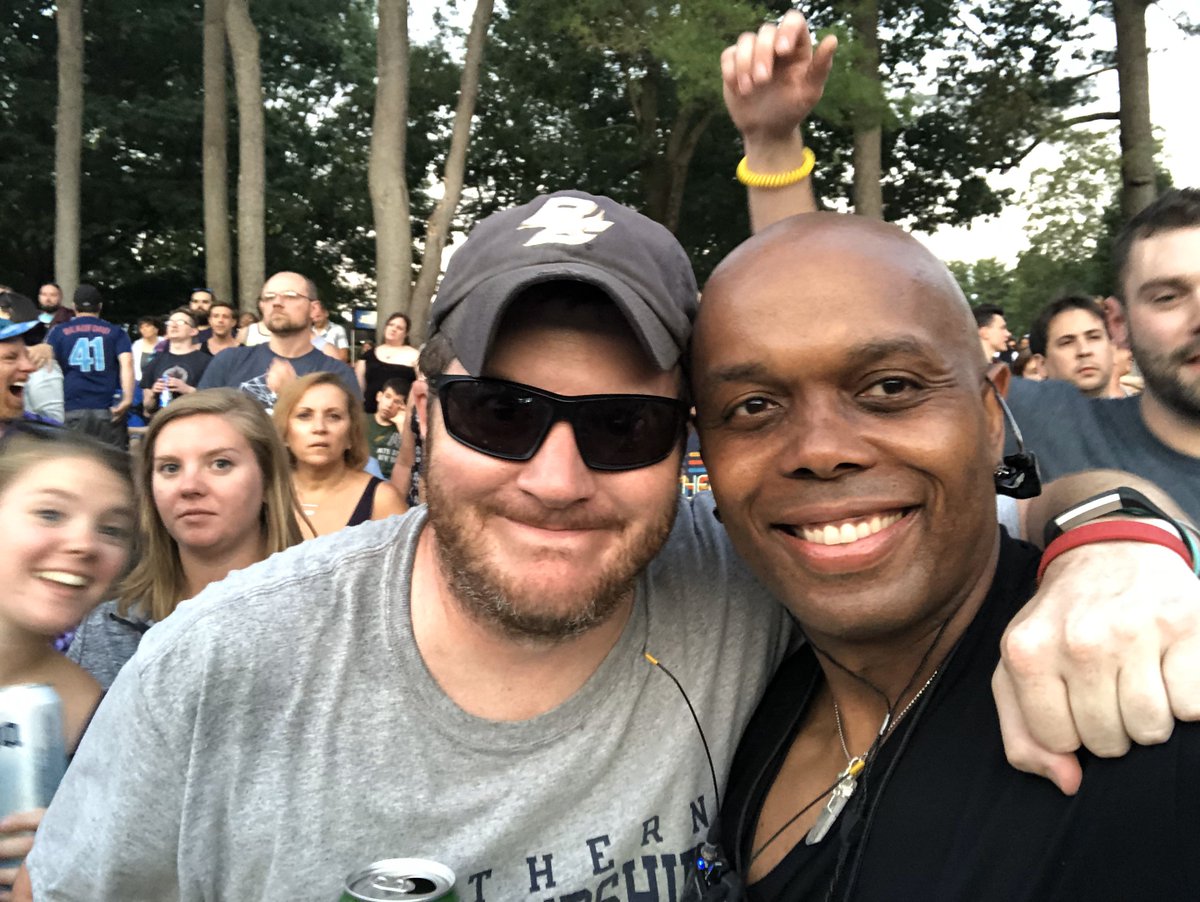Happy Birthday @TherealRAab it was awesome getting just a few moments with you at SPAC this year. Thank you for being awesome, friendly and very super generous! See you down the road! ❤️ #dMb #dMbFamily 🎼🎻🎸🎺🎷🥁🎹🐜🦏🐘