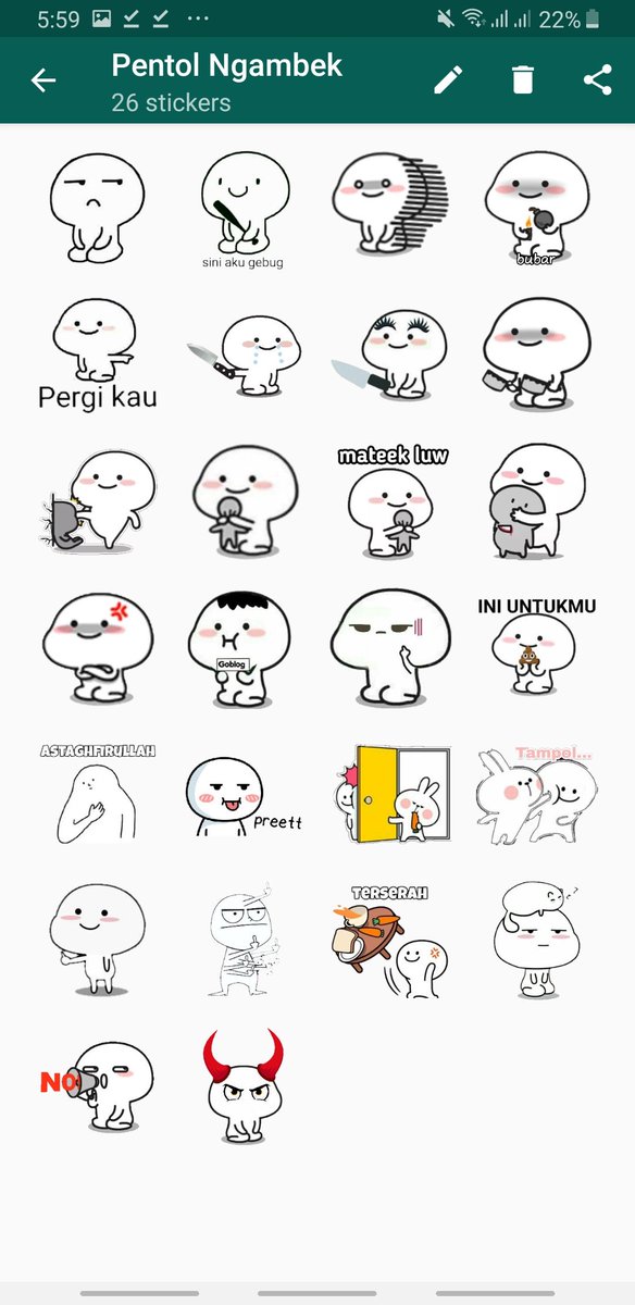 Malay Language S Sticker For Line Whatsapp Telegram Android Iphone Ios