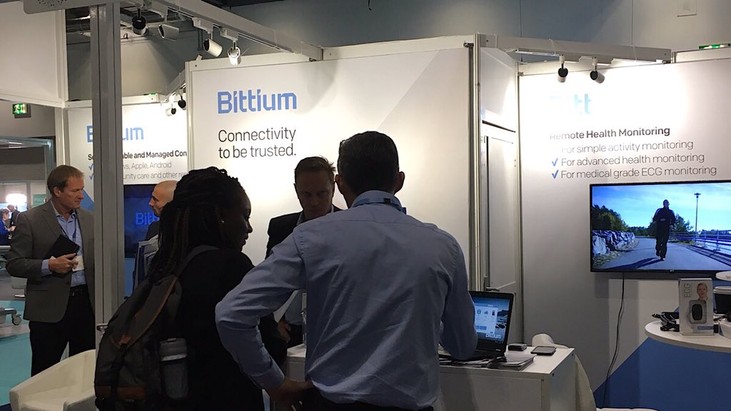 Bittium's tweet photo. At @HETTShow, alongside the #SafeMove secure connectivity platform, we are also exhibiting the waterproof Bittium #Faros ECG device and Bittium #HolterPlus remote cardiac monitoring solution. Take ECG monitoring to the next level at #NHS. Stand E30. #HETT19 #Cardiac #ECG https://t.co/6uiWgEkgKj