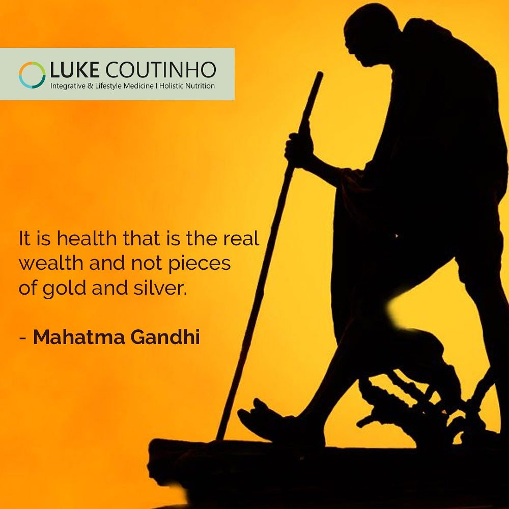 LukeCoutinho17's tweet photo. Gandhi Ji stressed on the importance of fasting,  balanced diet, natural cure and physical fitness. On his 150th birth anniversary, let's honour the memory of the Mahatma by trying to live by his principles. #gandhijayanti #mahatmagandhi #fitindia #gethealthyIndia #Swasthagraha https://t.co/vKnnpl7Ejv
