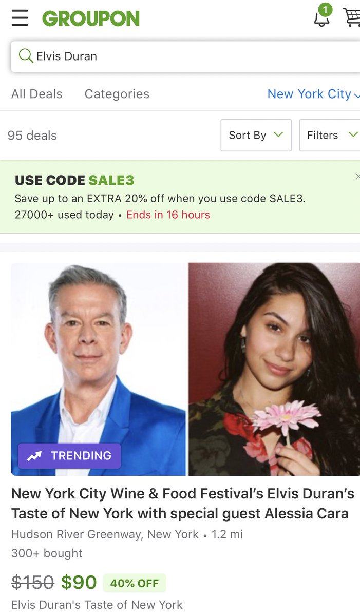 AlexCsi's tweet photo. Get your tickets now before it’s sold out.  40% off.  @ElvisDuranShow @elvisduran @NYCWFF https://t.co/yg0d9hSGlx https://t.co/cwlcozrhpI