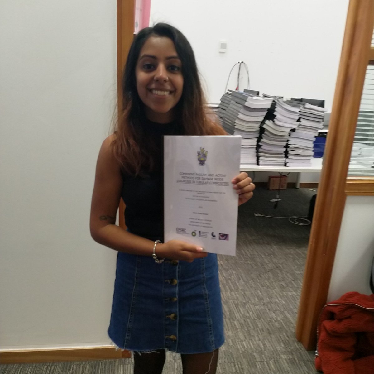 CDTM4DE's tweet photo. @tinyneha submitting her thesis... Well done!!! https://t.co/FAFqARdXUU