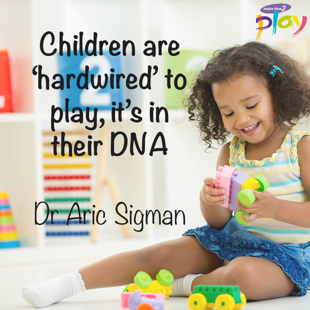 maketime2play's tweet photo. Did you know that #play is a biological necessity for #HealthyChildDevelopment and has been developed through evolution to allow children to learn the skills needed for adult life?
You can read the ‘Play – it’s in their DNA report’ in full at https://t.co/VAEJkqOKjI https://t.co/6V25MG9QmQ