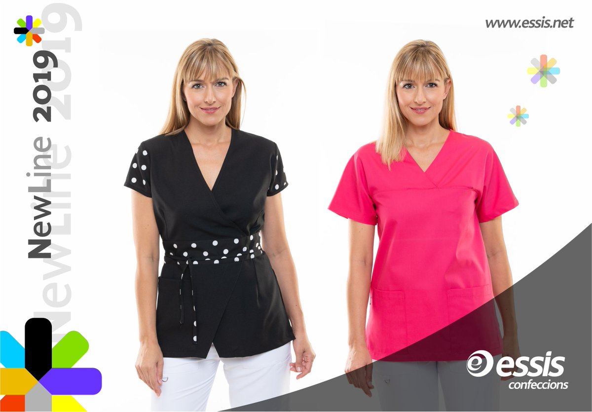 essiscon's tweet photo. Novedades marca ESSIS 2019!!! Uniformes profesionales para estética y peluquería. #essis #confeccion #uniformes #profesionales #estetica #peluqueria https://t.co/FNad7YlD7K