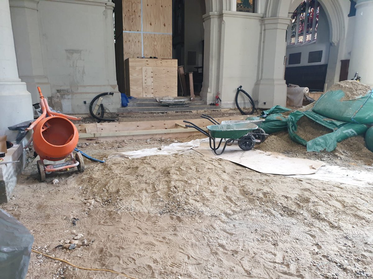 JupiterUFH's tweet photo. We are preparing this Leatherhead church for our full dry install treatment. After the contractor installs foam-glass, Jupiter will install slate, insulation, IDEAL EPS and SRT.

More on church heating here:
https://t.co/n4TcTQW4wu

#JupiterUFH #UnderfloorHeating #Heating #Church https://t.co/uTp2NZDWdh