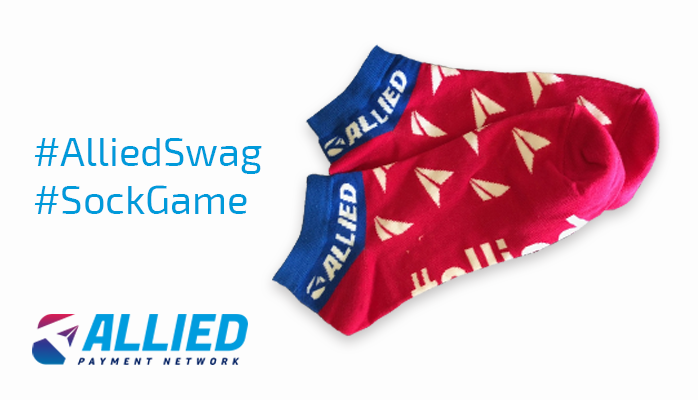 AlliedPayment's tweet photo. Run don't walk to the @AlliedPayment kiosk at #FinastraUniverse to get your #AlliedSwag. Come to see our industry-first #payment solutions. Leave with really #happyfeet. @FinastraFS #makingpaymentsfaster @finastra
#sockgame
#sockoftheday https://t.co/jVuThghdmn