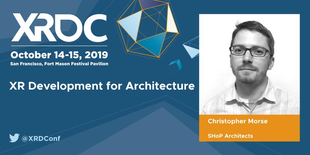 How is XR influencing the world of architecture? Find out in this #XRDC19 talk from Christopher Morse and Adam Chernick! schedule.xrdconf.com/session/xr-dev…