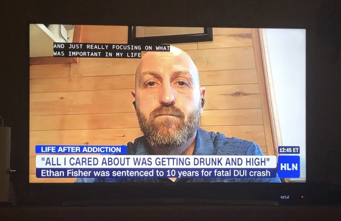 Never in my life did I ever think I would do a live satellite interview on HLN. I appreciate every opportunity I can get to help others with addiction and mental health awareness.   
.
.
. 
#mentalhealthspeaker #keynotespeaker #helpingothers #alcoholawareness #endthestigma #HLN