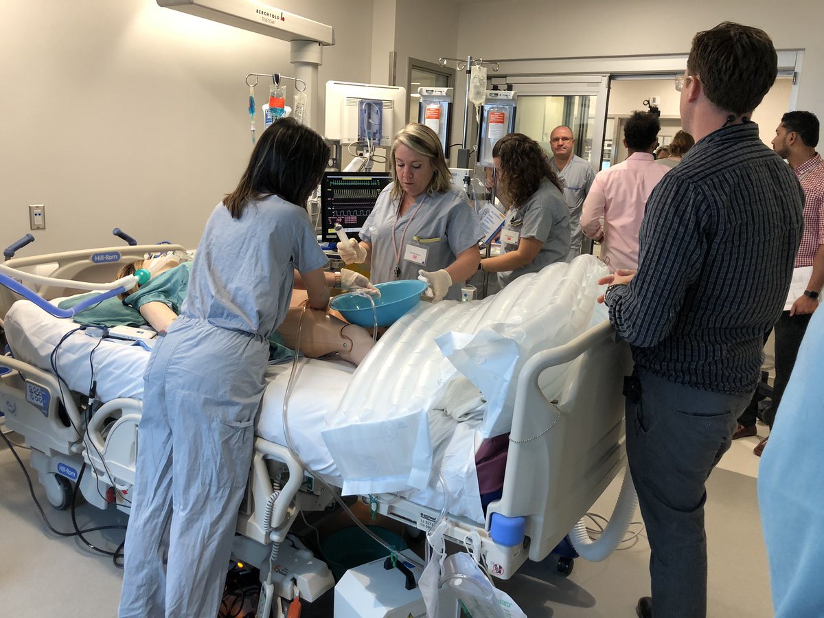 After being transported to the Intensive Care Unit, Mom is doing well and is resting. Our #MegaSim is now over, thank you to everyone involved!