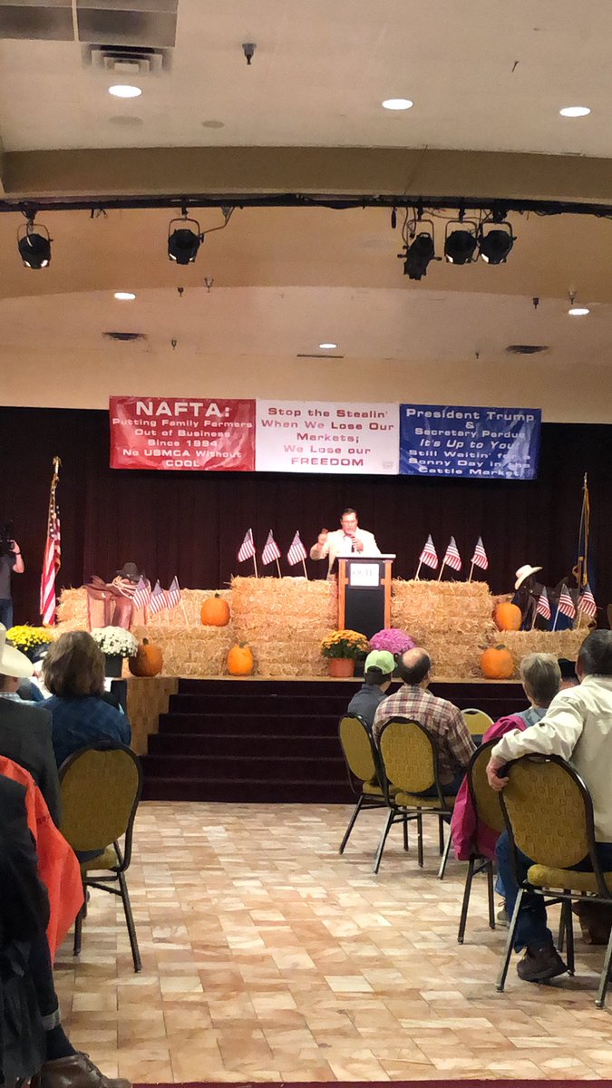 OCM_tweets's tweet photo. Wes Shoemyer at the rally to Stop the Stealin’. “I’m here so that my grand-children and great-grandchildren can call themselves independent family farmers and ranchers” @SecretarySonny and @realDonaldTrump. #FairCattleMarkets https://t.co/NQJwOwRp63