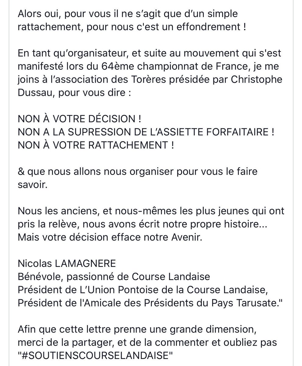 UnionPontoise's tweet photo. Lettre ouverte @MinistereCC @Economie_Gouv @Sports_gouv 

@Nico_Lmg @JJBourdin_RMC @CultureTaurine @SO_Landes @FloLahitte @Toril_TV @Bleu_Gascogne @alizee_clave @UVTF1 @Pickwicq @Prefecture40 @Datilelbayo https://t.co/ACep8BcNeC