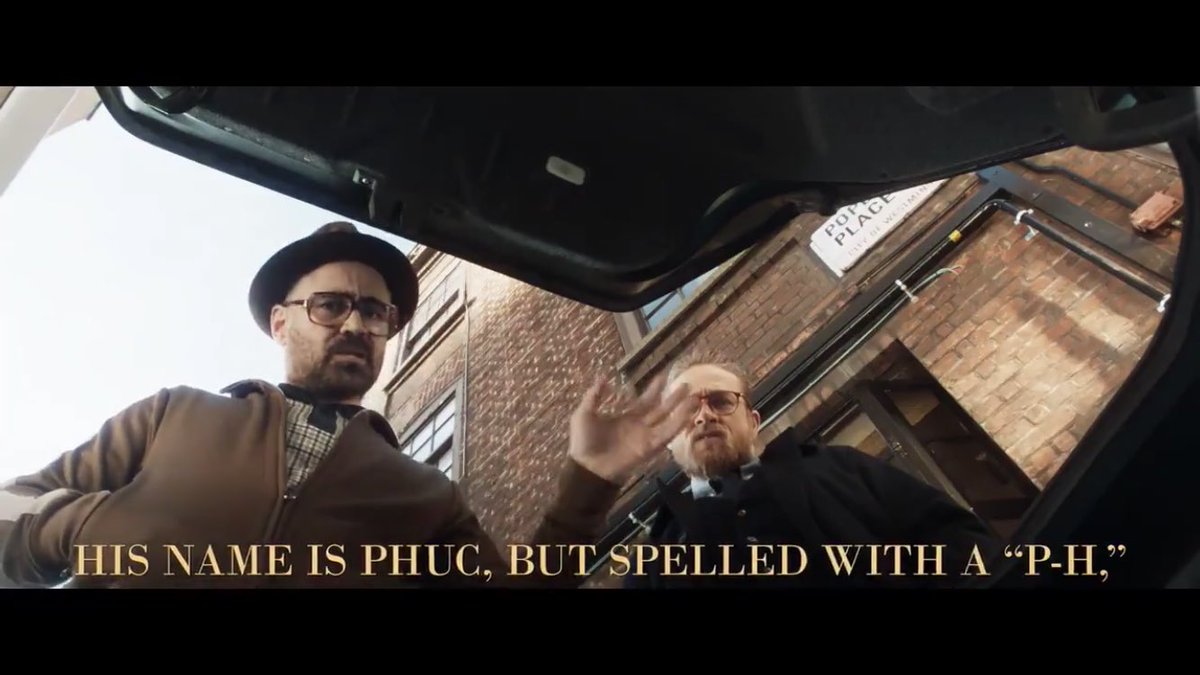 tarequelaskar's tweet photo. I can’t stop laughing at this because Colin Farrell makes it sound so ridiculously funny 😂😂😂 #TheGentlemen https://t.co/mF2iYVfjMq