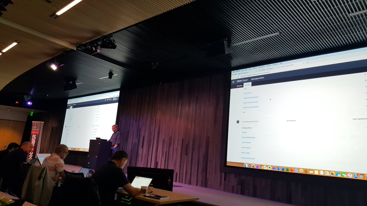 RocketSikh's tweet image. @jtmln killing it with a live demo of #microapp builder  at #CitrixConverge