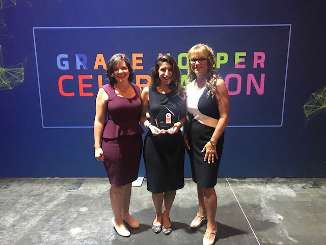 We are thrilled to share that The New York Times Company has been named a 2019 Top Company for Women Technologists at the annual <a href="/ghc/">Grace Hopper (GHC)</a> celebration. Cindy Taibi, Chief Information Officer <a href="/nytimes/">The New York Times</a>, accepted the award earlier today: businesswire.com/news/home/2019…