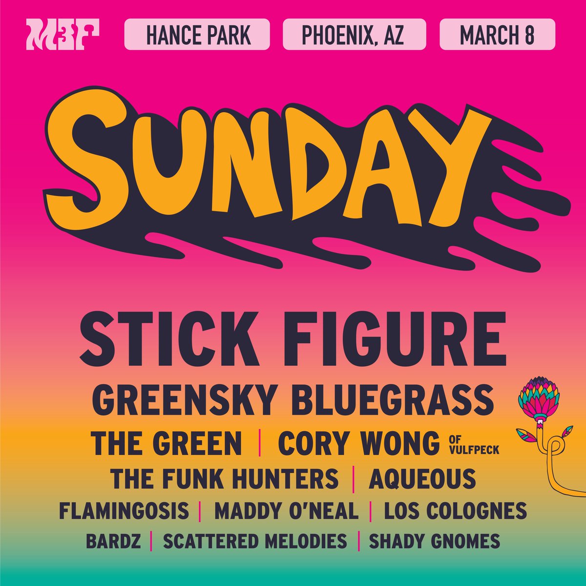 Get your M3F 2020 tickets today! Single and 3-Day Tickets available now! #EveryTicketCounts #M3F2020 🎉👽🌵 m3ffest.com