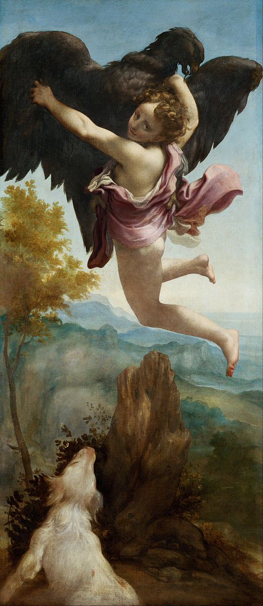 Laberintosarte's tweet photo. Ser raptado por un águila.

#Cosasquehacerel10denoviembre
#Correggio https://t.co/l8BSRav88m