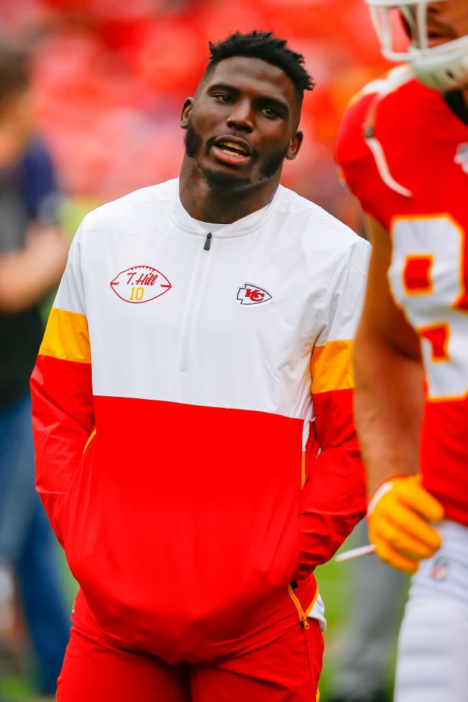 brgridiron's tweet photo. Andy Reid says Tyreek Hill is practicing today.

It’s the star WR’s first time back since a collarbone injury in Week 1. https://t.co/DLmvmNwMxl