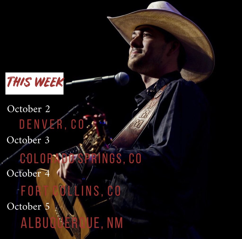Colorado and New Mexico! This week is a gonna be good one. Can't wait to party with y'all! 🤠 #colorado #newmexico #wmmontour #countrymusic