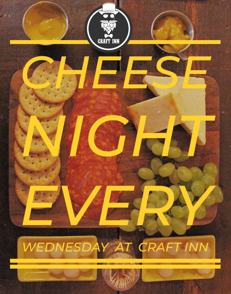 Don’t forget it’s CHEESE NIGHT from 7pm