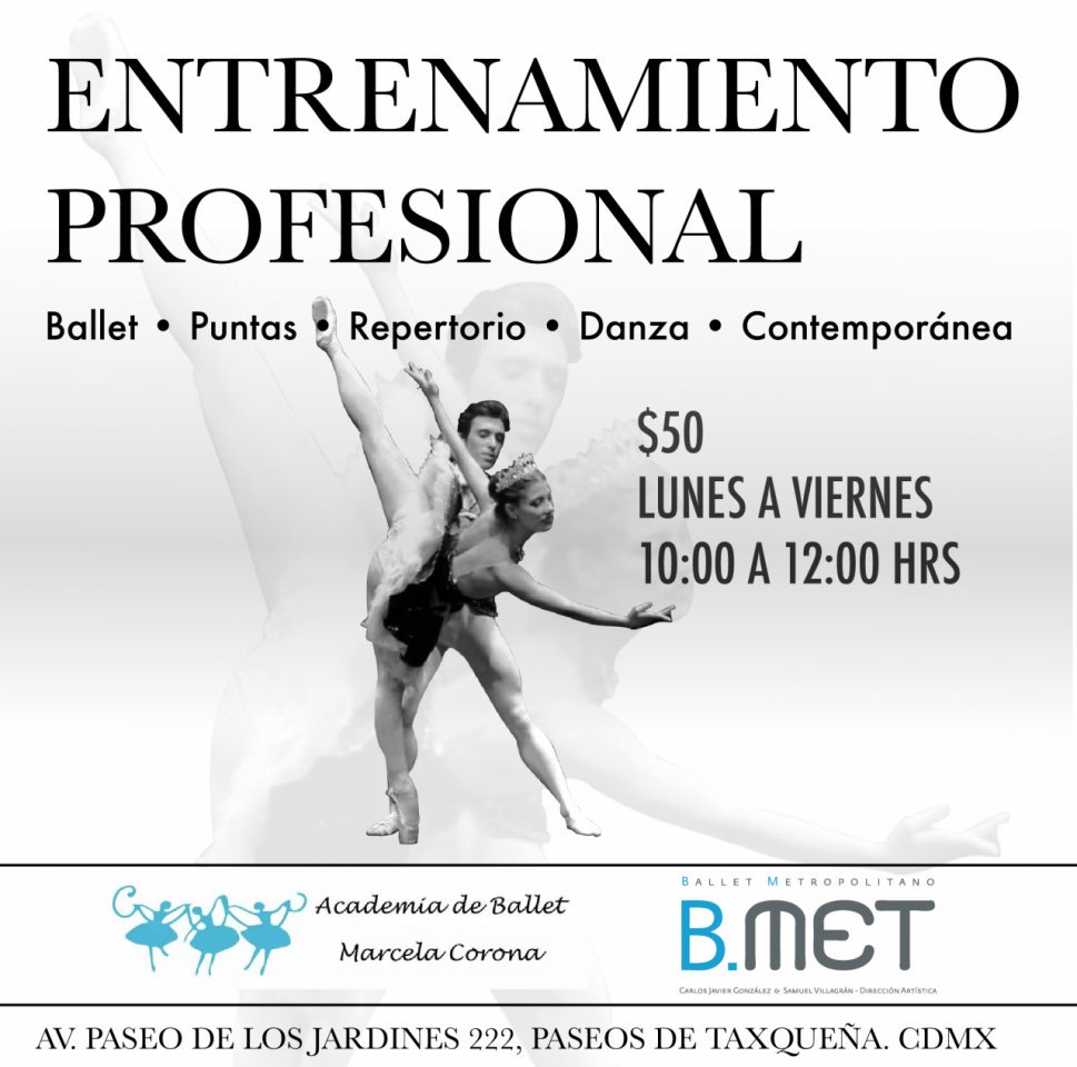 ¿Te gusta la danza? 

❗Aprovecha esta gran oportunidad ❗

#Taller "Entrenamiento Profesional" 

bit.ly/2oBGCzg