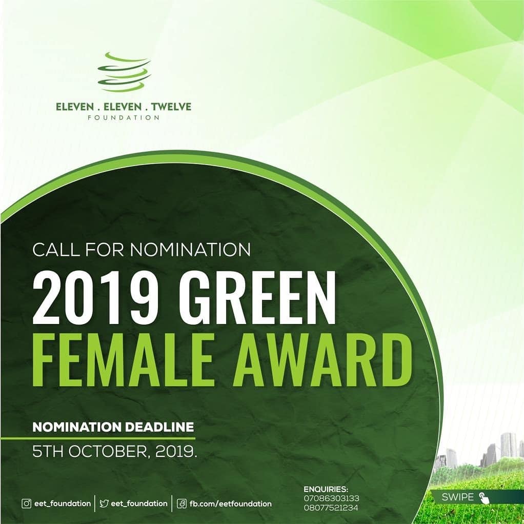 farmerscornerng's tweet photo. Are you under 40 or female under 35 making significant contributions to the environmental and agricultural sector?
DM us your details as listed through the flyers for nomination.
Thank you.
Location: Nigeria
Powered by: @eet_foundation
#eetgreenaward #agriculture #fccng https://t.co/d2sNcTeHpW
