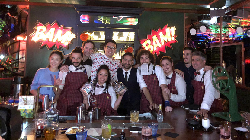DiegoCabreraBar's tweet photo. Cómo lo pasamos en el Guest Bartending de #HopeAndSesame que tuvimos en #SalmonGuru 😀👌 https://t.co/zhd2EnJpow