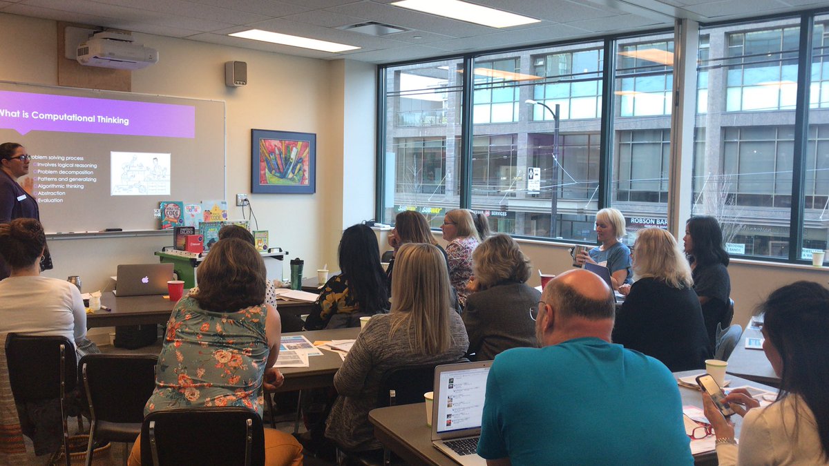 kambctl's tweet photo. An exciting elementary TL update session. @VSB39 elementary TLs are so excited for learning and trying new ideas #lovetls #librarysrule @vsblearns https://t.co/zdH2arJIlq
