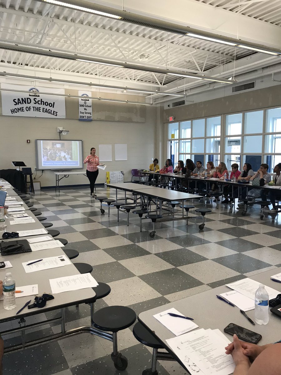 sandhartford's tweet photo. @HartfordPerform in the building! #buildingcommunity #artsliteracyconnection #PDready #SANDStrong https://t.co/YNoQIlxXTM