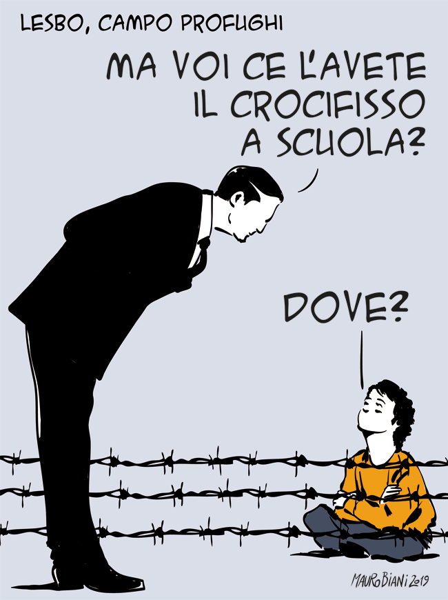 #Crocifisso #scuola #lesbo #Moria 
Oggi su <a href="/repubblica/">Repubblica</a>