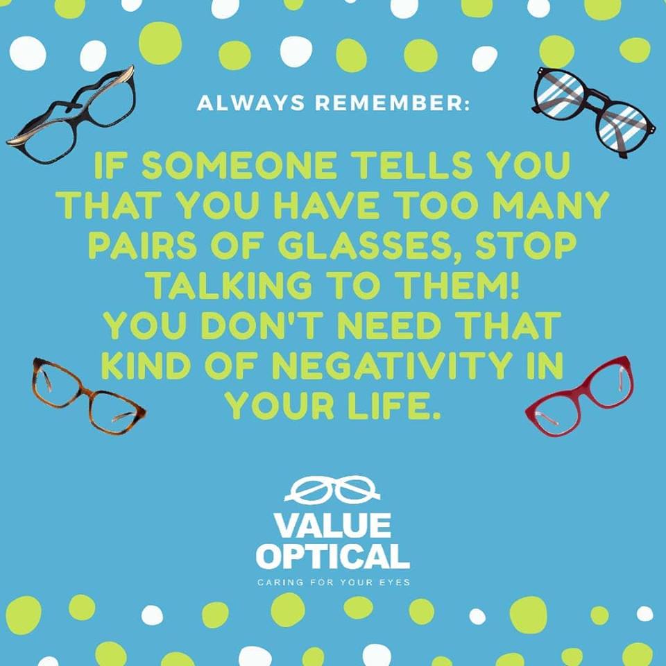ValueOpticalLtd's tweet image. You can never have too much of a good thing.

Come into our branches and see for yourself!
😎

#CaringForYourEyes
#ValueOptical