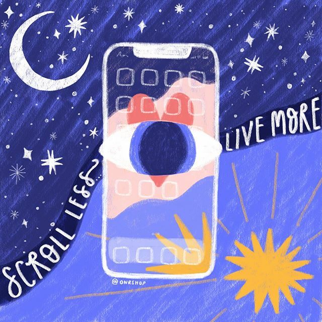 ✴️ mindless ✴️ today’s #inktober2019 prompt &amp; what could be more apt than a reference to the endless hours spent mindlessly scrolling this very app 🙈🙈🙈
.
I need to take my own advice I think! I’m SO SO bad for scrolling away at any given opportunity … ift.tt/2mXPn6m