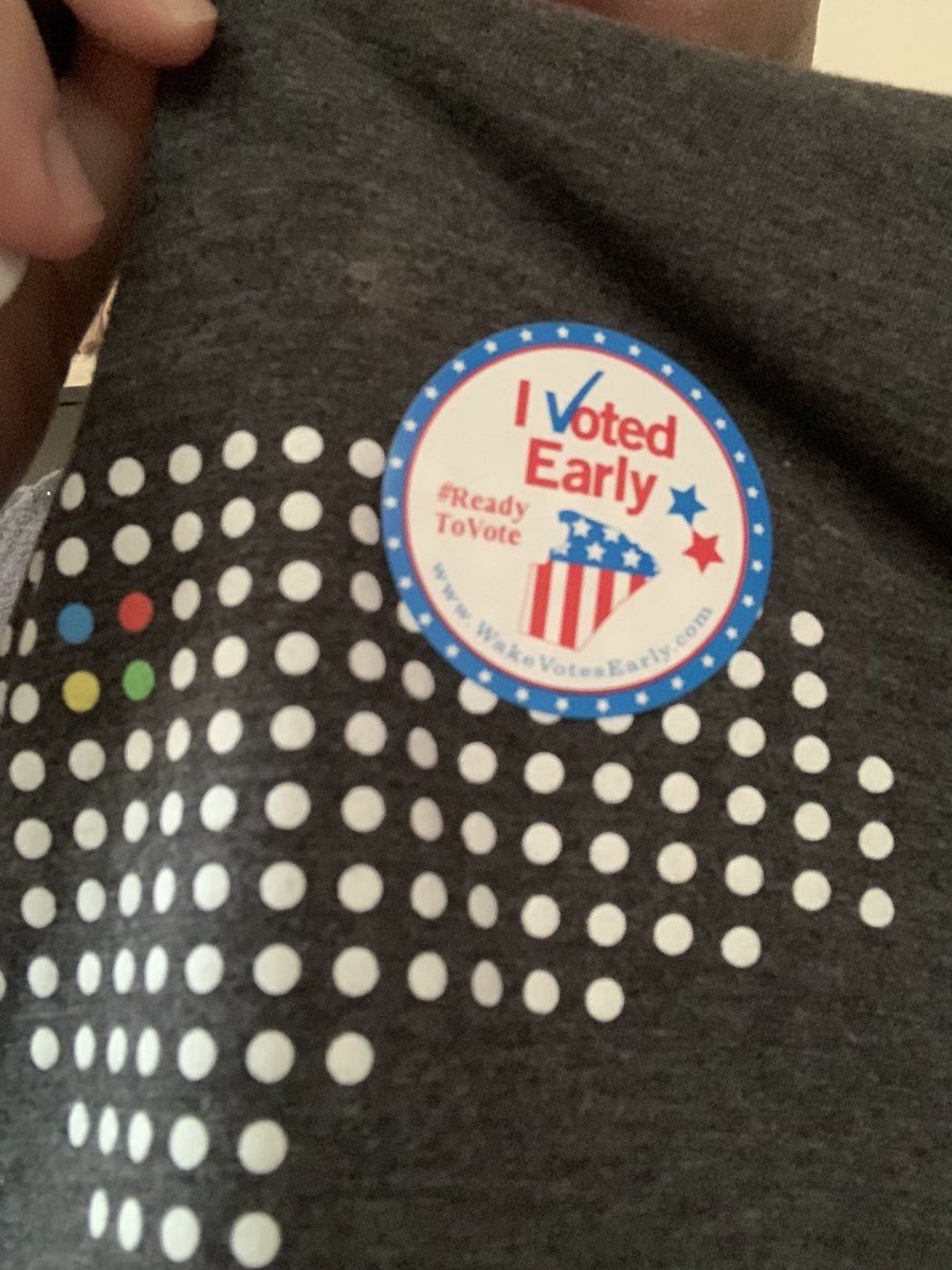 a_Raleighite's tweet photo. After a month in Asia, and 24 hours to get over jet lag, first thing I did was go vote in the #ralpol City Council election. No line, no fuss. Go vote! https://t.co/F0nH01vl2D