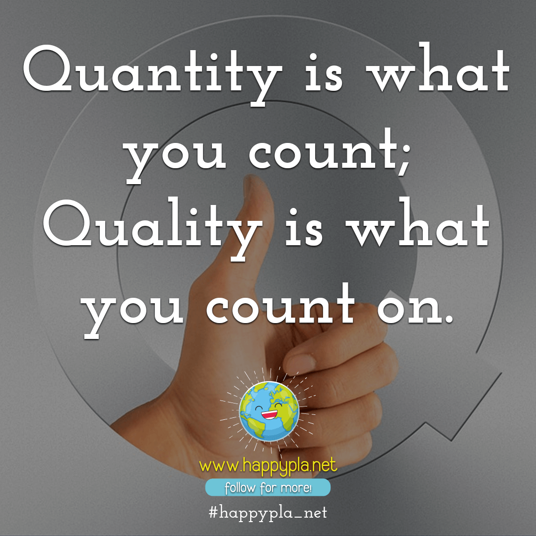 happypla_net's tweet photo. ⁣
⁣Quantity is what you count; quality is what you count on.⁣
⁣⁣
#reality #dailyfacts #facts #worldfacts #sciencefacts #coolfacts #dailythoughts #lifethoughts #highthoughts #thoughtstoponder #thoughtsinwords #happypla_net #qualityoverquantity #qualitynotquantity #quantity https://t.co/J9uls5NcXT