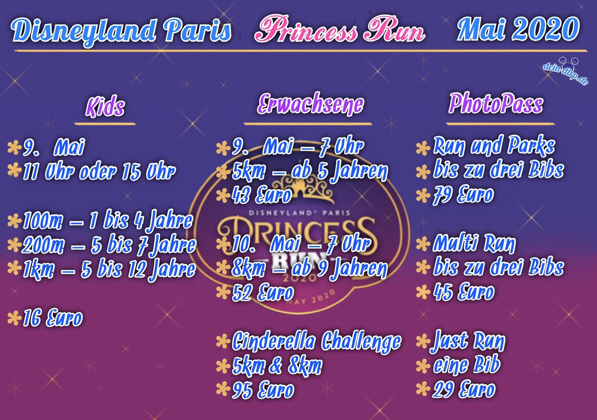 deindlrp's tweet photo. Im Mai findet zum ersten Mal der #PrincessRun in #DisneylandParis statt! Über externe Anbieter lassen sich mittlerweile die ersten Pakete für den Run buchen.
Einzelne Bibs sind derzeit noch nicht verfügbar.
Ihr werdet mit folgenden Kosten rechnen müssen:
#rundisney https://t.co/0DpGYUHkc7