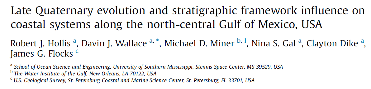 A new article in “Quaternary Science Reviews” examines drivers of barrier island evolution such as sea-level rise, storms, and sand supply, shedding light on future coastal change and identifying sand resources for restoration. Open access next 50 days bit.ly/2ogzesQ