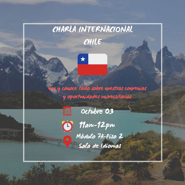 CooperacionUJTL's tweet photo. #ElMundoEnUTADEO 🌍 #ChileEnUTADEO 🇨🇱
Estudiar en el extranjero es una de las experiencias mas enriquecedoras que puedes tomar a la hora de irte del país, porque conocerás nuevas culturas, ampliaras tu red de contactos y te ayudará a desenvolverte cada día mejor. https://t.co/VKHrEXy1TE
