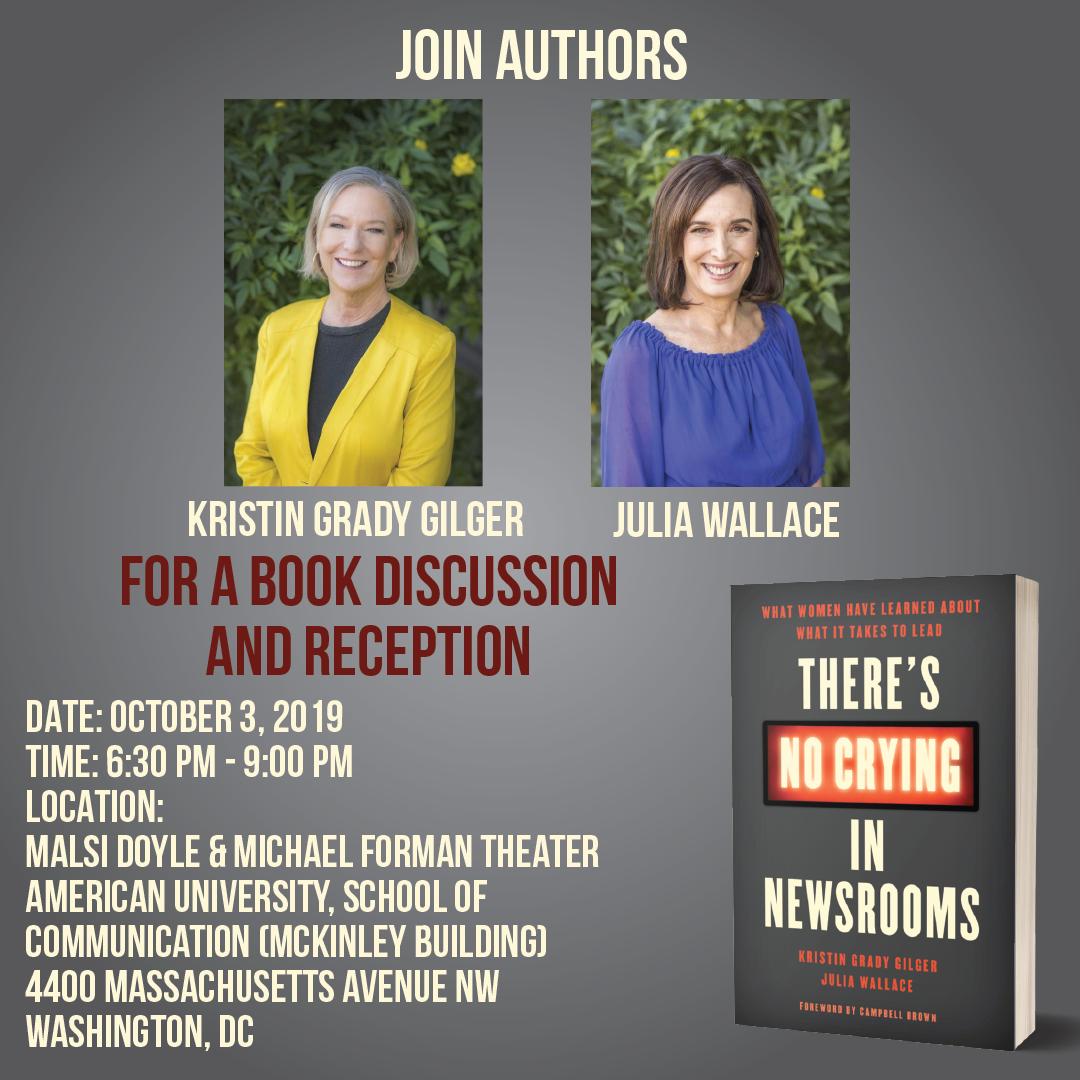 We'll be joining young women in journalism &amp; discussing the challenges women leaders face &amp; strategies to succeed. Sponsored by the School of Communication and the Women &amp; Politics Institute. Register here: bit.ly/2mLbVHb