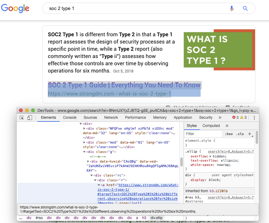 JHTScherck's tweet photo. First time I've seen this.
Google is adding its own in page anchors to rich snippets in order to send users directly to the portion of the page that answers their question. #targetText muy interesante https://t.co/EfU70wwEjY