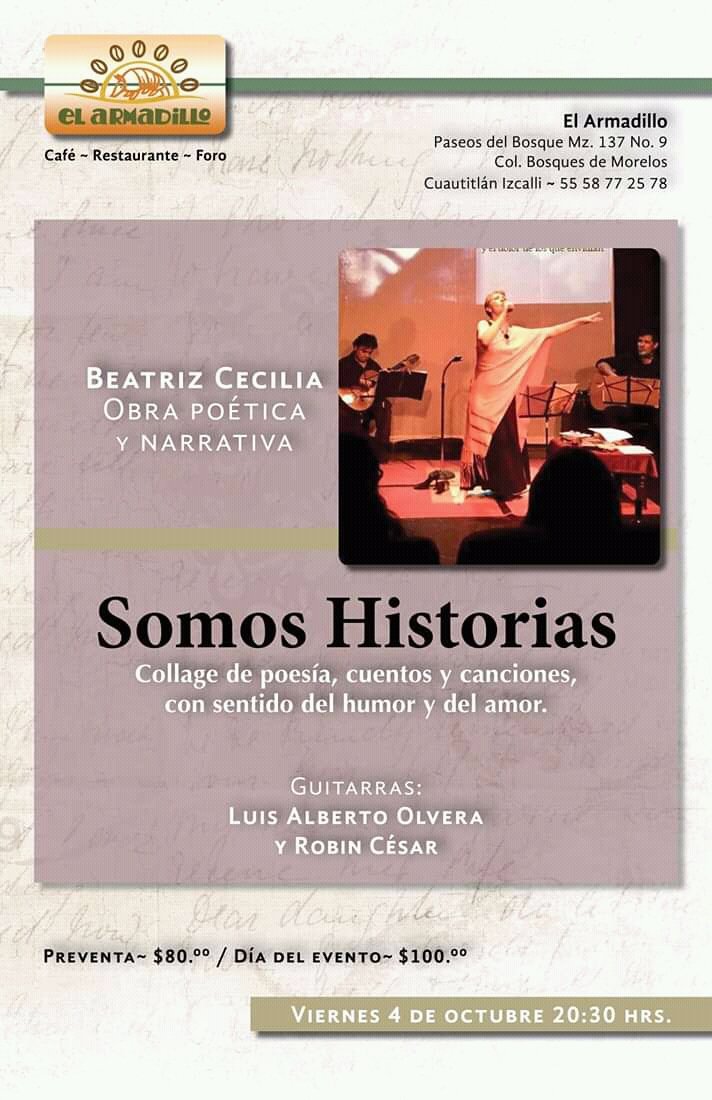 buen tiempo para hablar de amor, pero es mejor ejercerlo ¡Les esperamos!
Viernes 4 de octubre 20:30 hrs. #bohemia #humor 
#poesia #cancion #cuento #amor #desamor 
#vidanocturna #ArmadilloIzcalliarmadillo